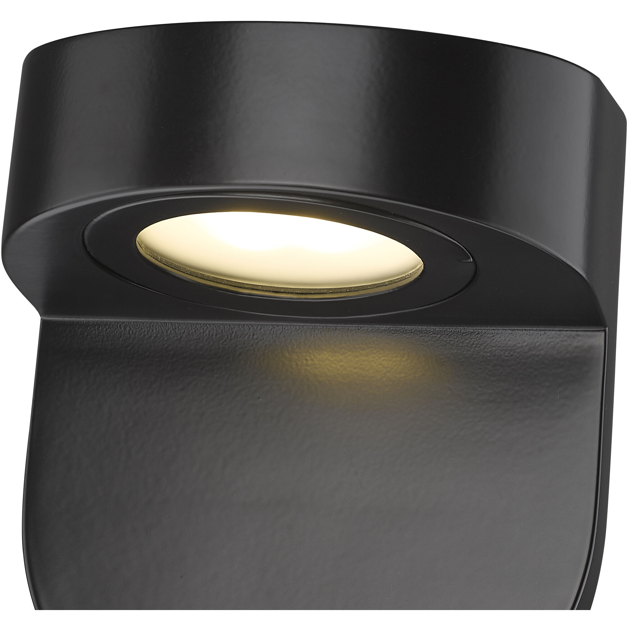 None LED 6.12 inch Powder Coated Black Outdoor Wall Sconce
